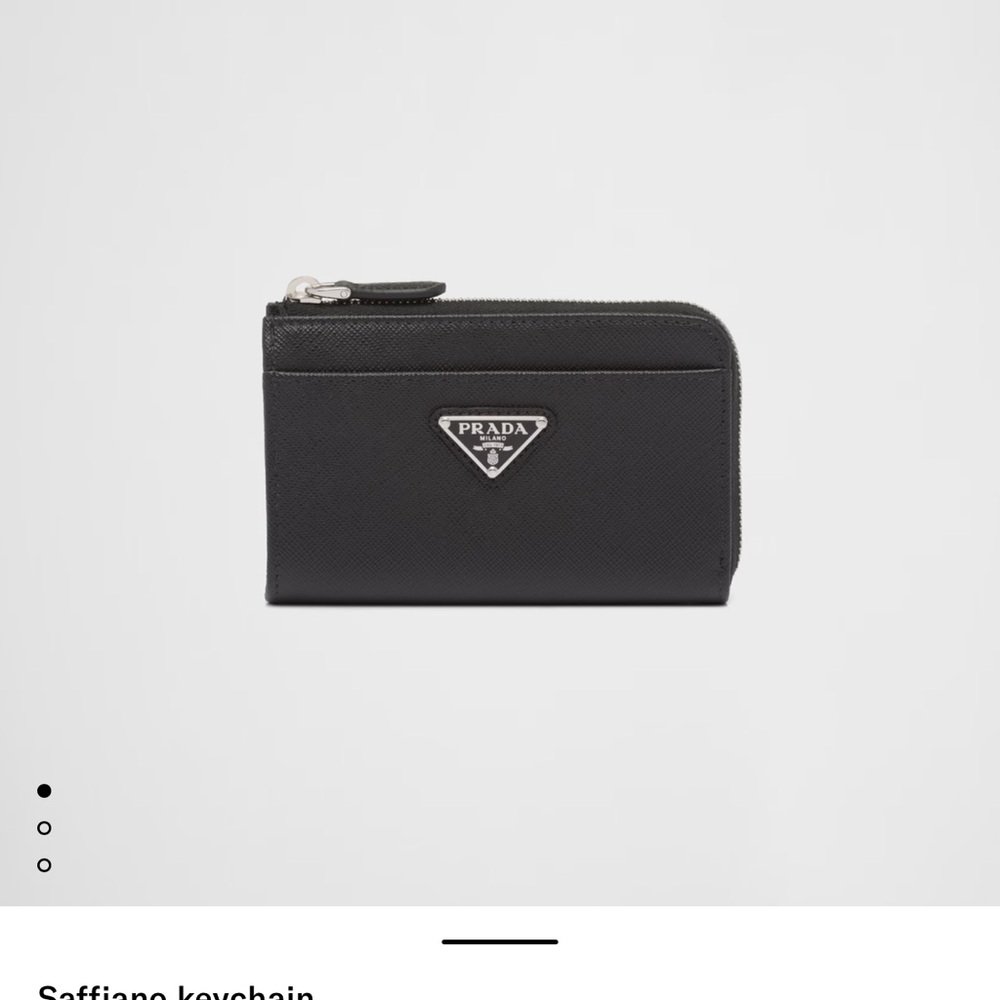 Prada Black Saffiano Leather Card Holder